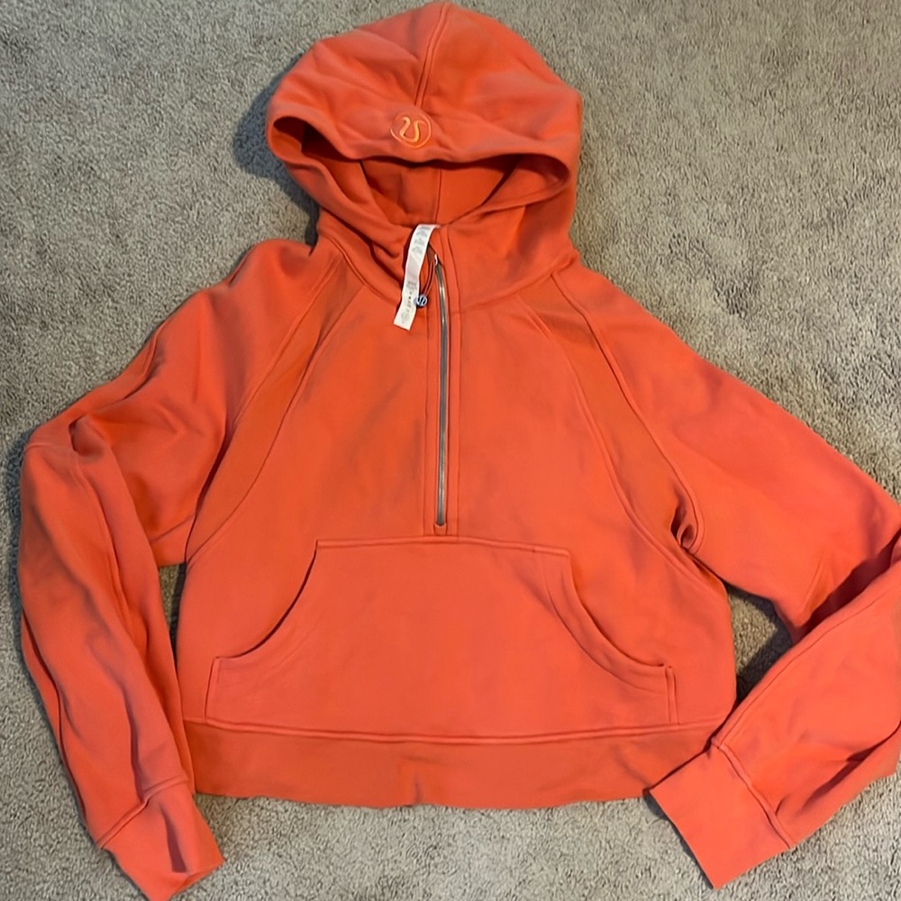 Lululemon Scuba Half-Zip Warm Coral